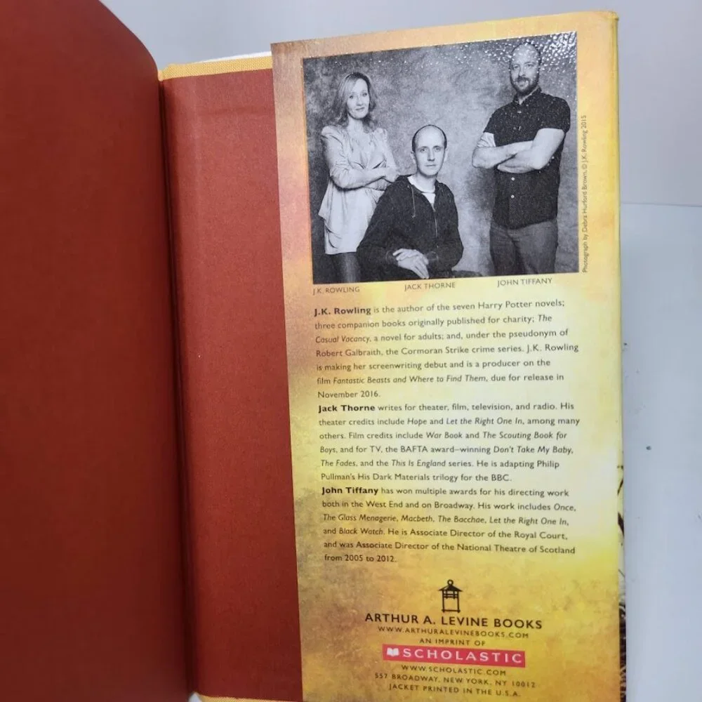 Harry Potter and the Cursed Child Parts 1 & 2 Book Special Rehearsal Edition Scr